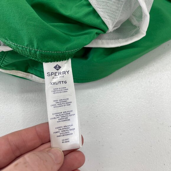 Sperry Meadow Green Standard 5" Classic Lined Swim Trunks PL93218M Mens XXL NEW - Picture 5 of 8